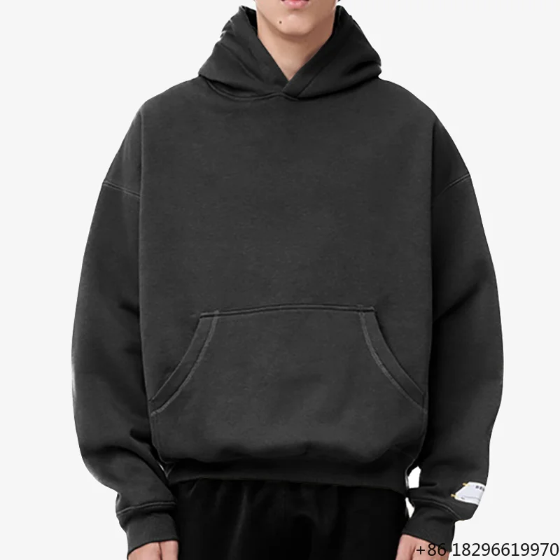winter-plus-size-plain-boxy-no-drawstrings-custom-oversized-streetwear-pullover-hoodie