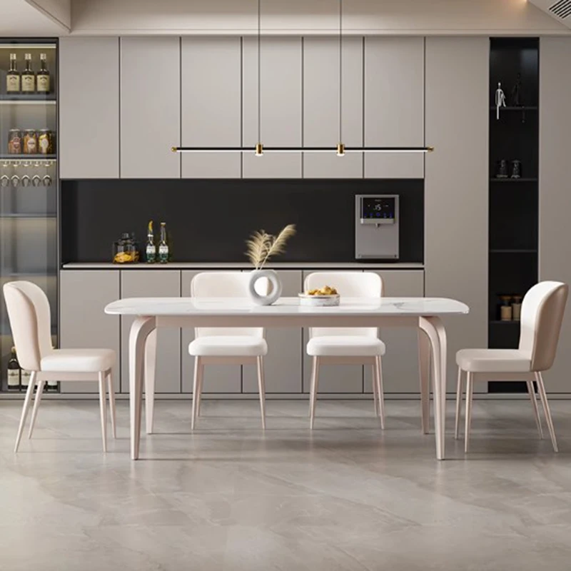 High Kitchen Table Party Centerpiece Designer Modern Center Dinner Table Living Room Rectangular Mesas De Comedor Furniture