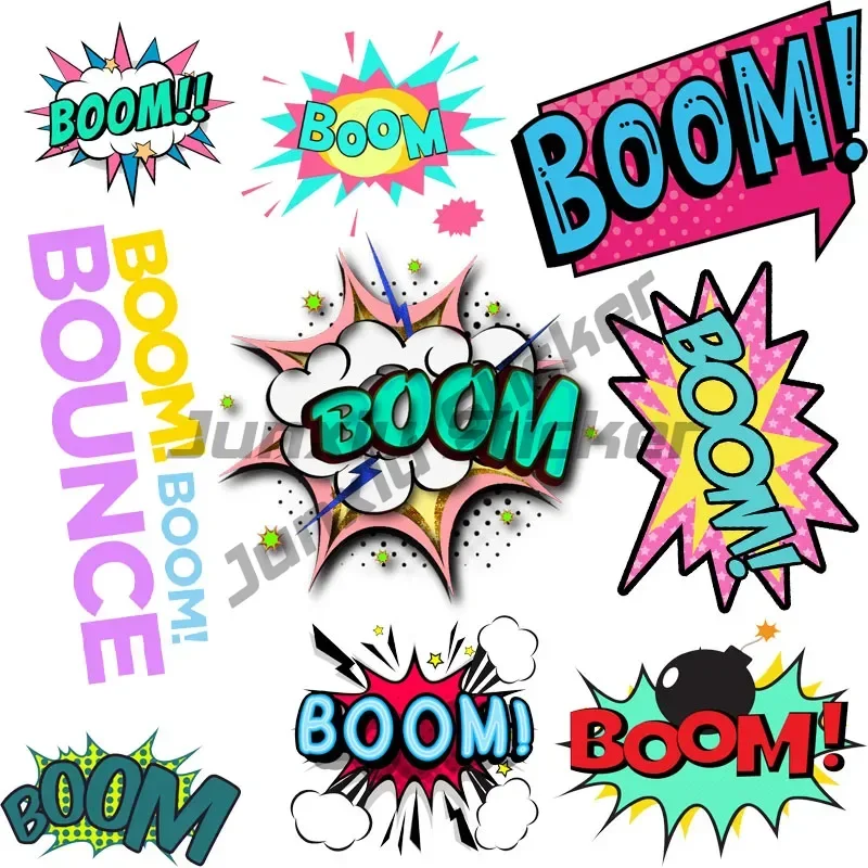 

Funny BOOM Printed Design Vinyl Car Sticker Waterproof and Fashionable PVC