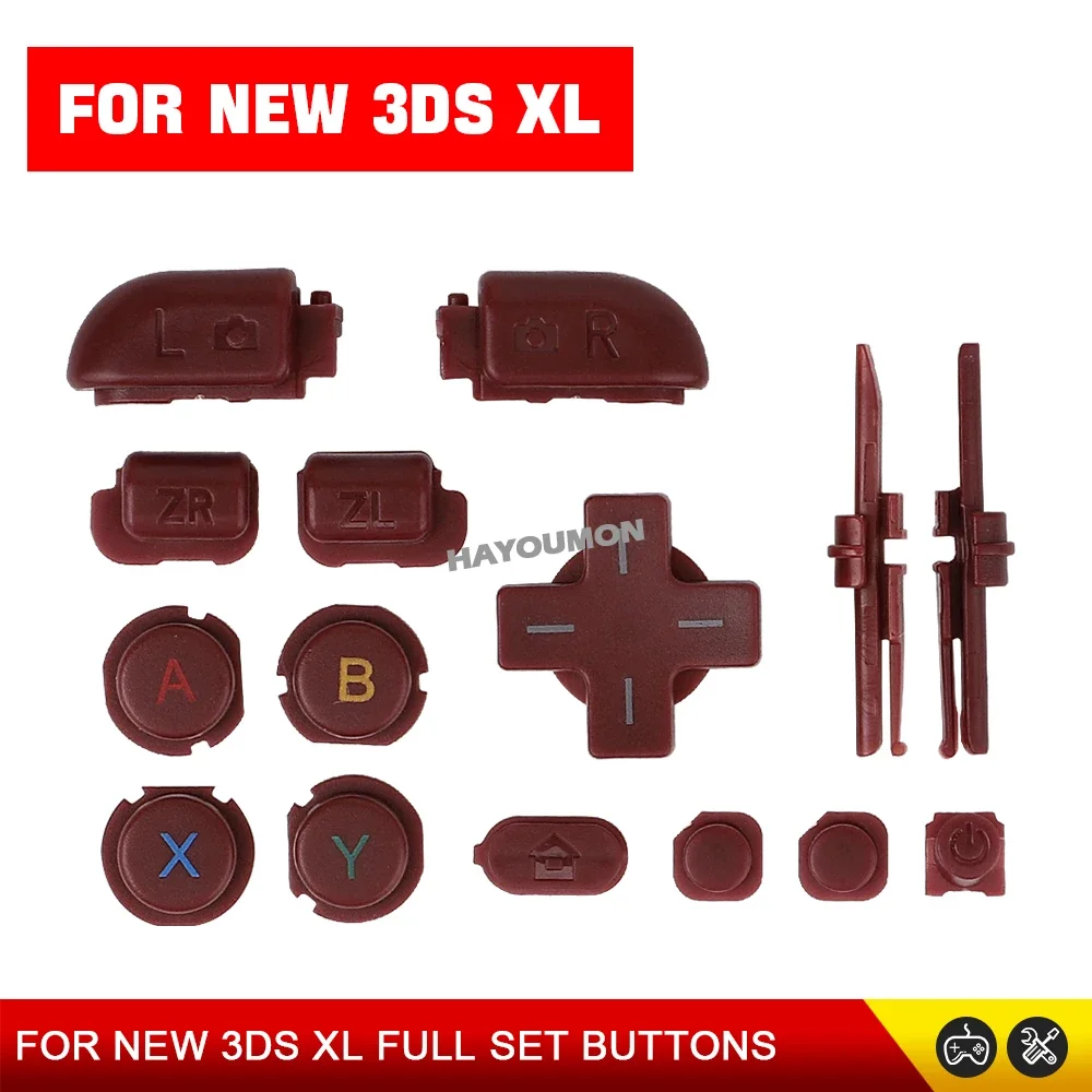 5 Farben ABXY Komplettset für NEW 3DS LL Kreuztasten Richtungspfeiltasten D-Pad Ein/Aus-Tasten für NEW 3DS XL Spielkonsole – Detail 13
