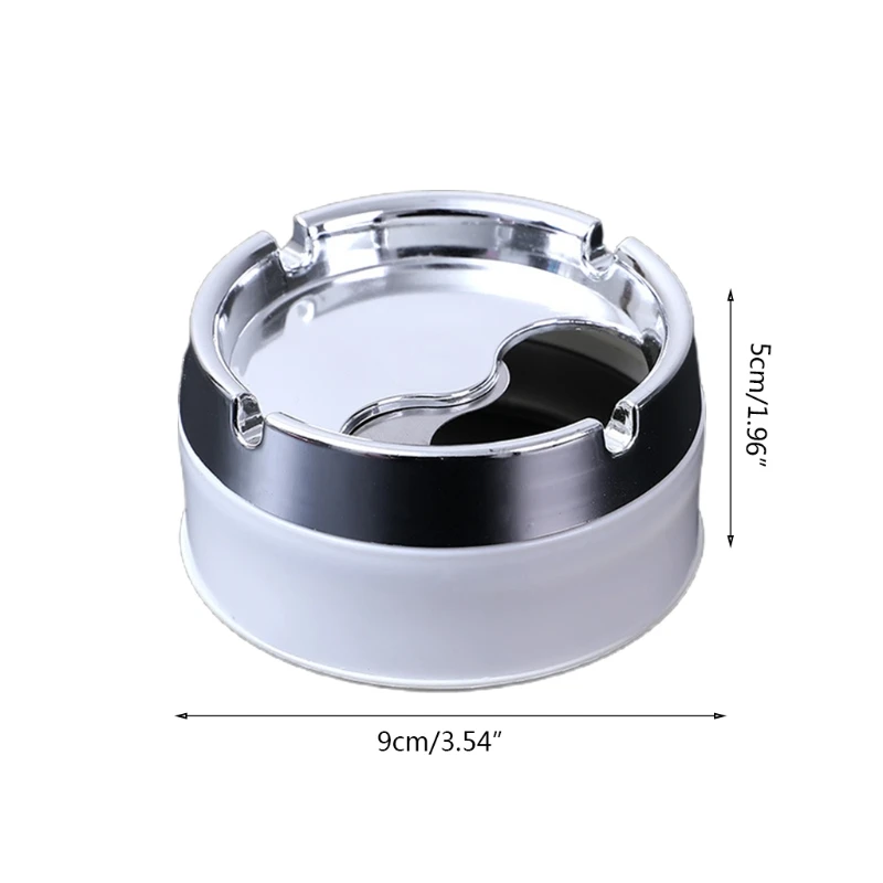 PP+Stainless Steel Ashtray with Lid for Home Outdoor Indoor Smoking Accessory DropShipping