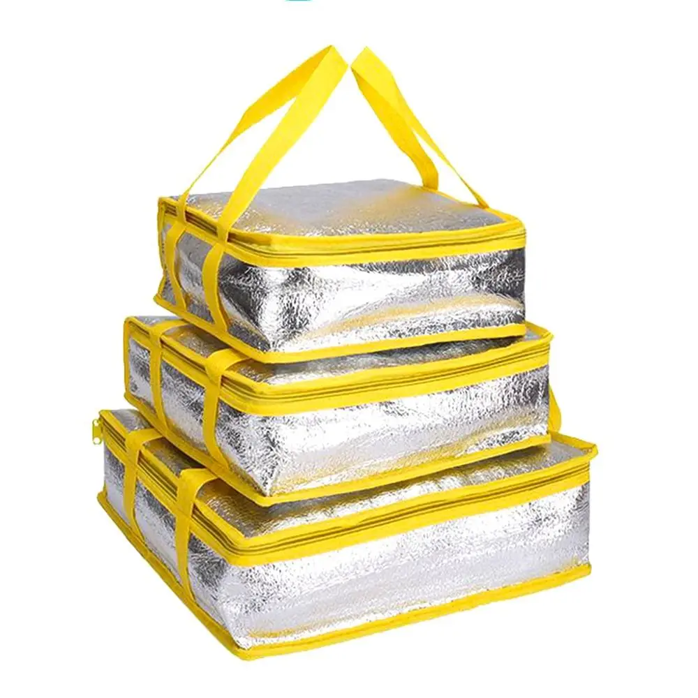 Tragbare Pizza-Liefertasche Faltbare Getränke-Aufbewahrungstasche Isolierte Picknick-Kühltasche Hochwertige Liefertasche