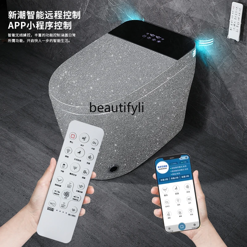 

Smart toilet flash silver fully automatic integrated without water pressure limit