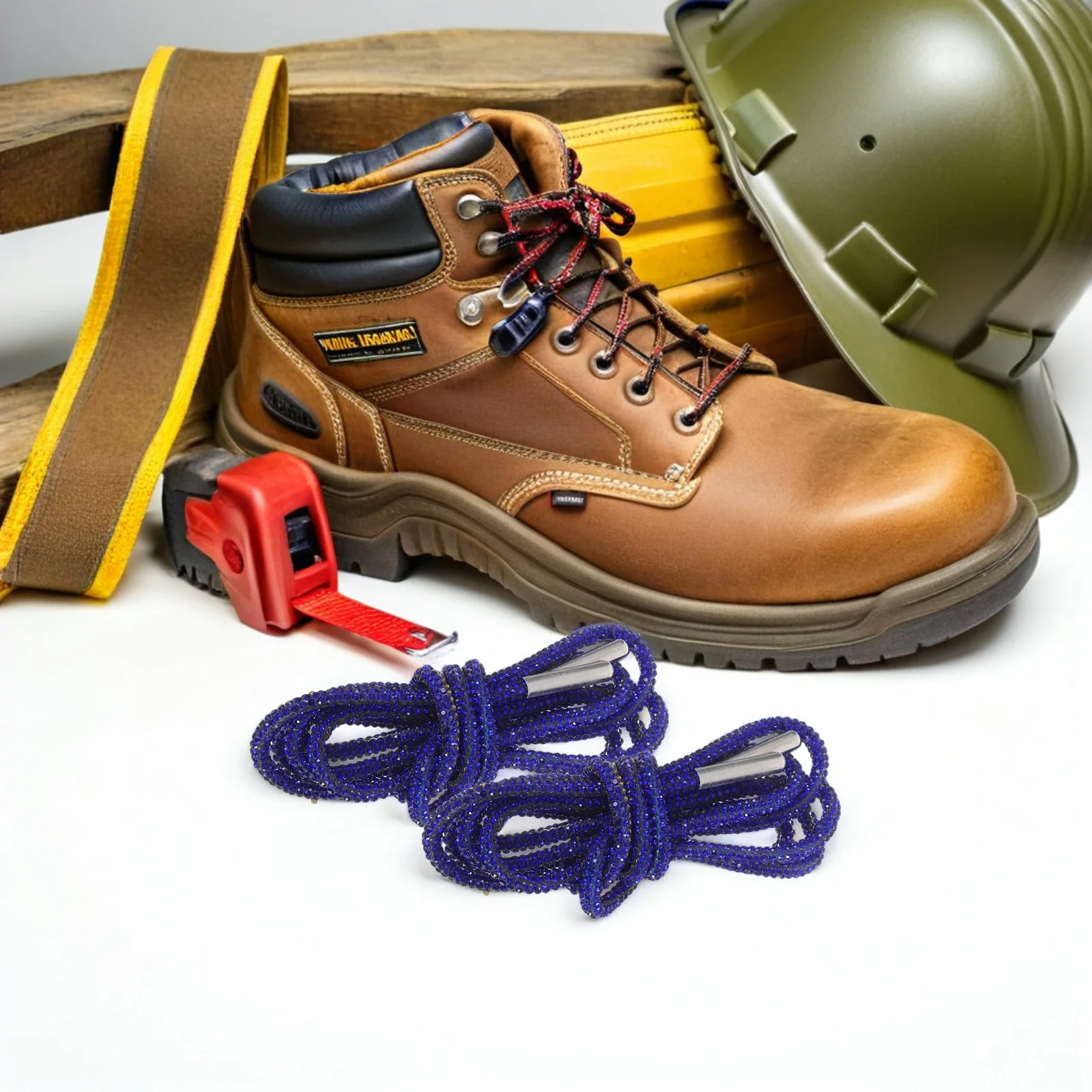 

1Pair Rhinestone Shoe Laces Round Glitter Shoelaces for Sneakers Sweatpants Hoodies Crystal Bling Rope Shoe Strings Black