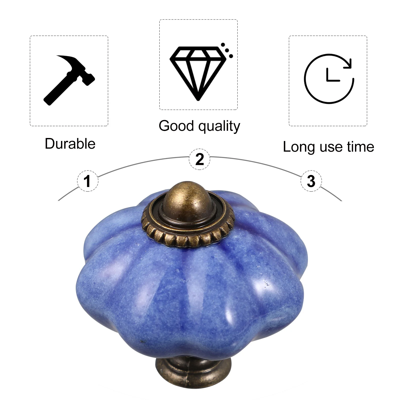 

2Pcs Colored Ceramic Cabinet Knobs Durable Drawer Handles for Kitchen Wardrobe Cupboard Furniture Door Hardware