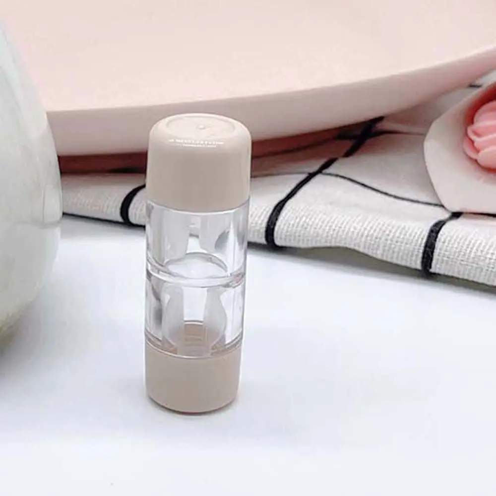 

High Quality Capsule Shape Mini Candy Color Transparent Lenses Box Storage Eye Care Contact Lens Container Contact Lens Case