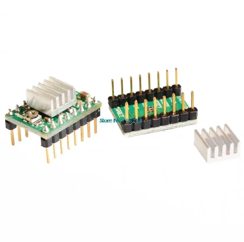 Reprap Stepper Driver A4988 DRV8825 Módulo de driver de motor de passo + dissipador de calor