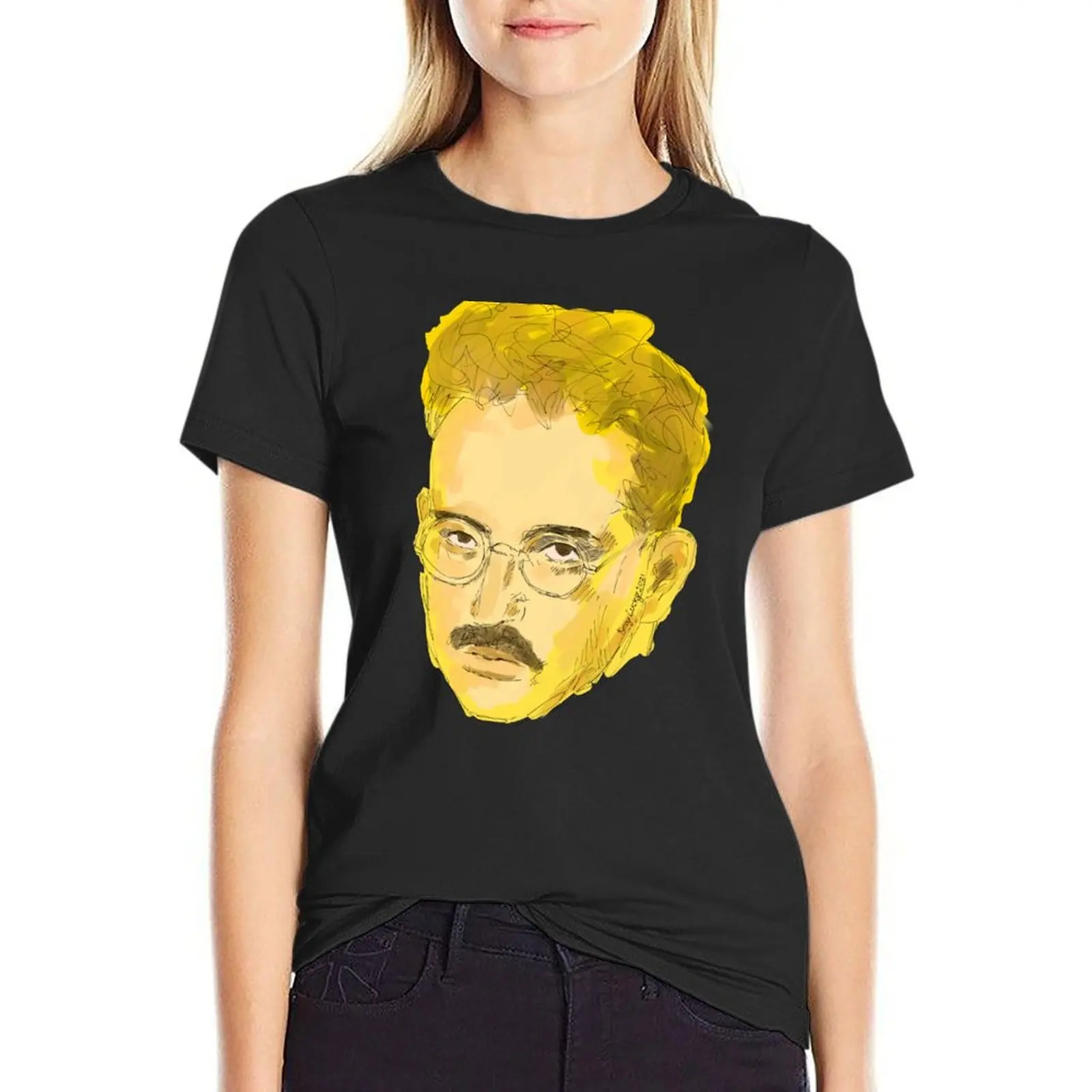 Walter Benjamin painting T-Shirt animal prinfor aesthetic clothes vintage tops Women