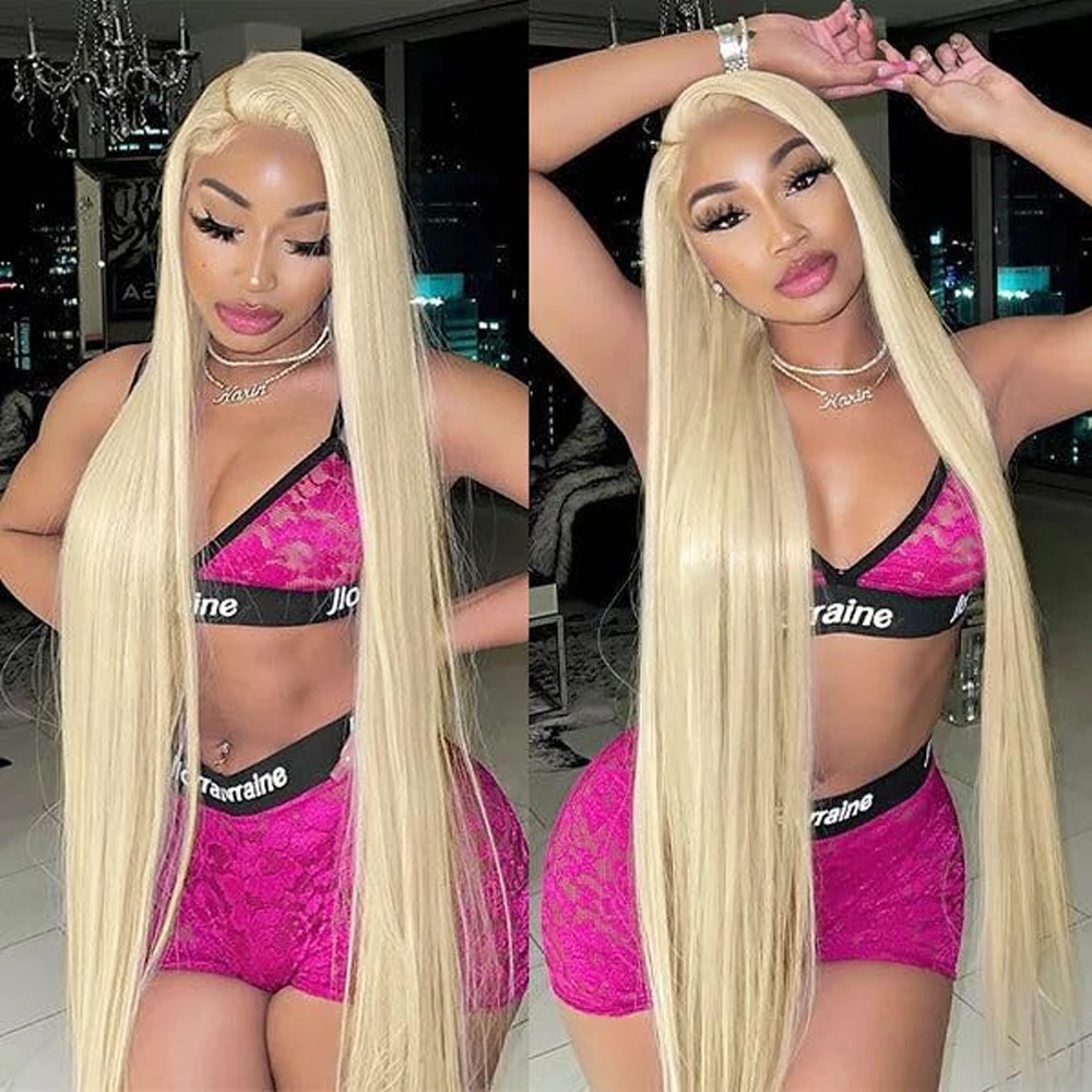 

13x6 613 Honey Blonde Lace Front Wigs Human Hair Transparent Bone Straight Lace Frontal Wig For Women Pre Plucked Closure Wigs