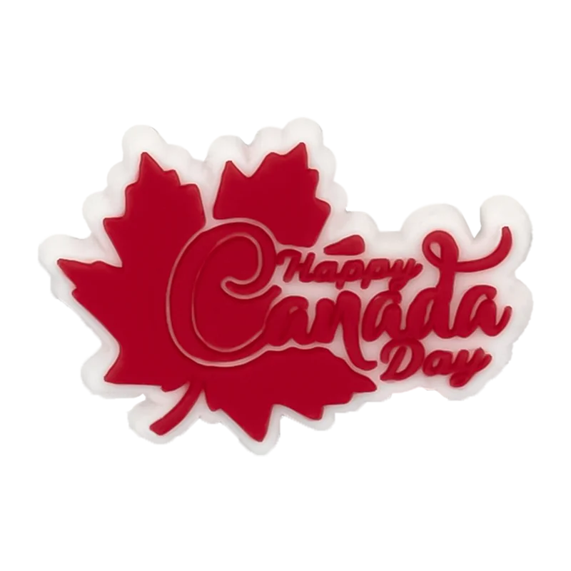 1/20PCS Shoe Charms Canada Style Food Maple Leaves Women Men Shoe Accessories for Clog Sneaker Sandal Buckle Kid Shoe Decoration image 5