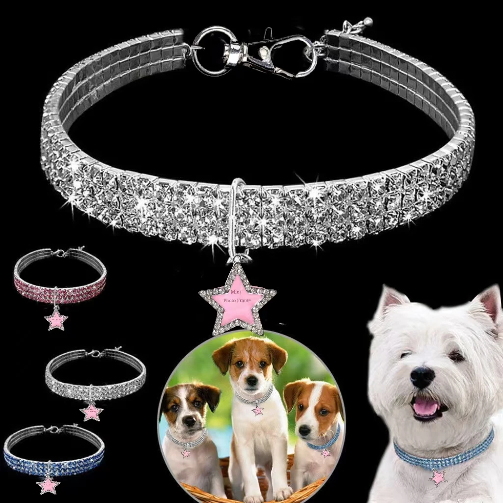 G28 Silver Bone Dog Collar Pendant Necklace Decorated Pet Dog Information Board Hand Writing Tag Pet Accessories view 6