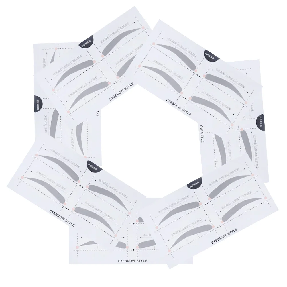 

Eyebrow Stencils Stickers 2 Bag Brow Lamination Women Portable Kit Professional Makeup Tools Template Beginner