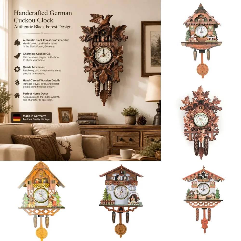 

Animal Cuckoo Wall Clock Cute Animal Clock Living Room Home Decorative Hanging Clock Cuckoo Wall Clock Gift Home Decor Idea New