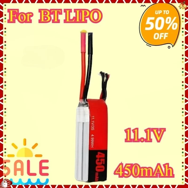 

3S 11.1V 450mAh for 75C LiPo Battery For RC Helicopter Quadcopter FPV Racing Drone Parts 11.1v Drones Battery With XT30 Plug