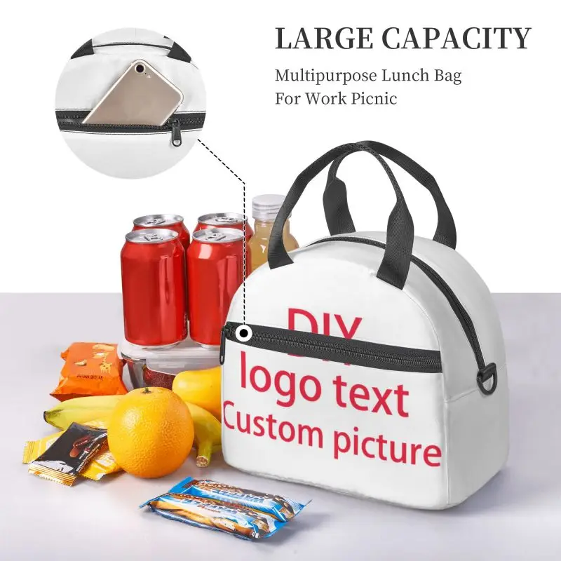 

custom Insulated Thermal Bag Lunch bag Foods Drink Storage Leakproof Picnic Camping Bags Outdoor Cooler Box beach Portable DIY