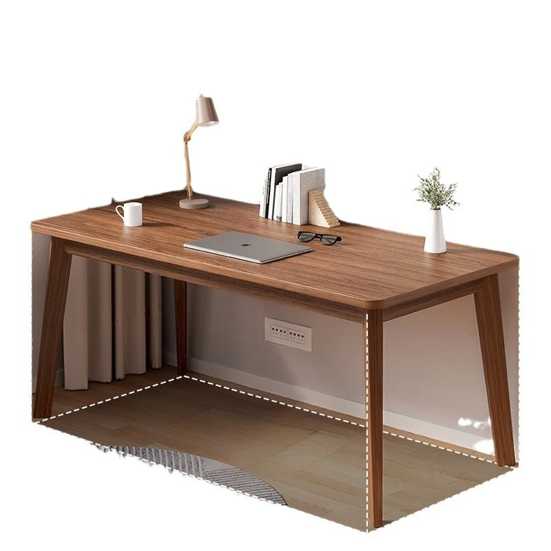 

Desk Home Office Solid Wood Legs Easy to Write Student Learning Computer Desk Desktop Workbench