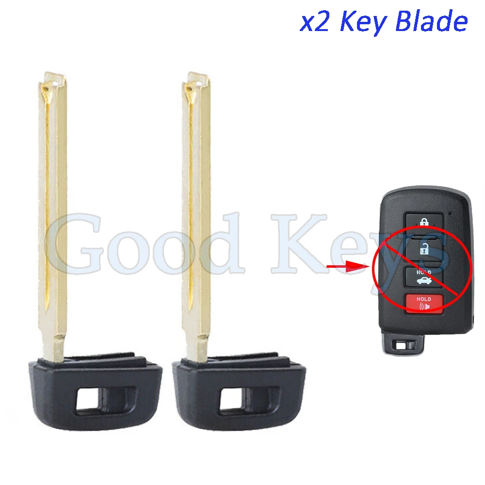 

KEYECU 2, пустой лезвие дистанционного ключа для Toyota 4Runner Avalon Camry Highlander Land Cruiser Prius C RAV4 Sequoia Tacoma Tundra