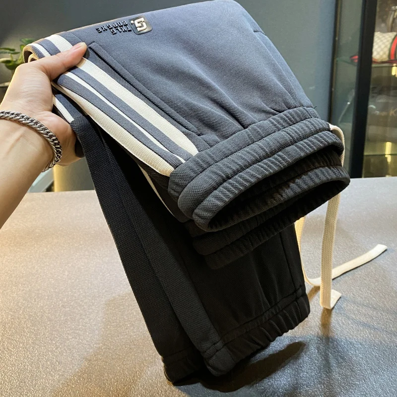 2025年秋新作 メンズ スウェットパンツ ランニング スポーツパンツ カジュアル ニット ジョガーパンツ カフ付き ルーズ ハレムパンツ ロングパンツ