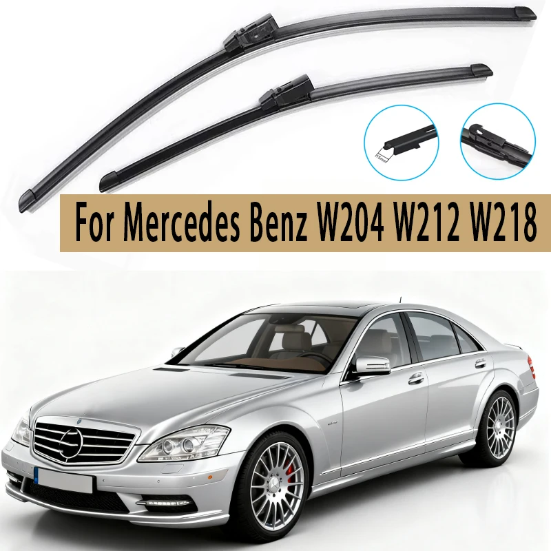 

Wiper LHD Front Wiper Blades For Mercedes Benz W204 W212 W218 Windshield Windscreen Window Car Rain Brush 24"+24" Accessories