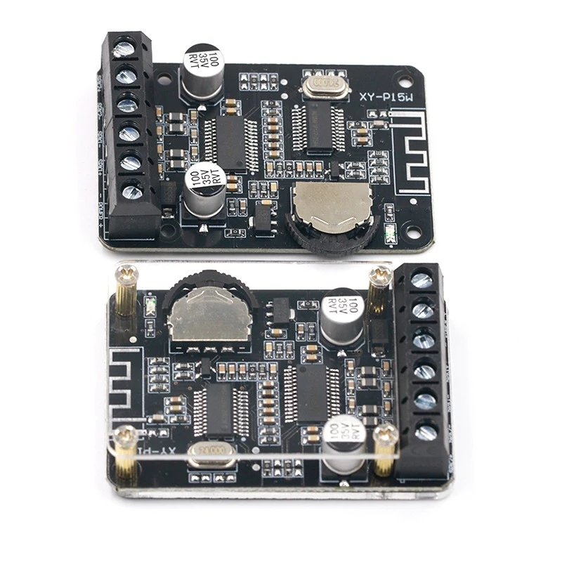 XY-P15W Bluetooth 5.0 Audio Stereo Power Amplifier Board 10W/15W/20W High Power Digital Amplifier Module DC12V/24V