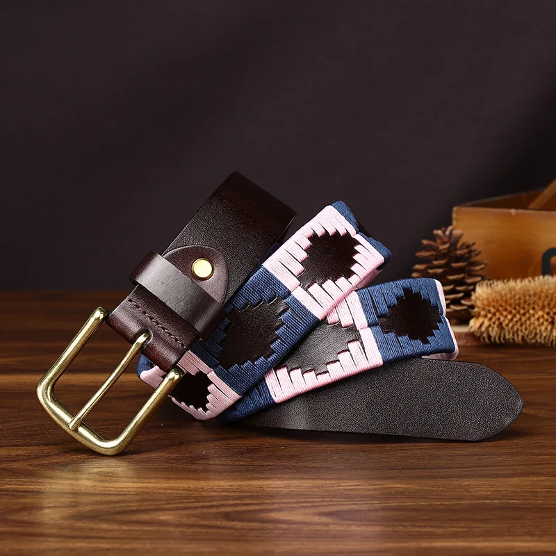 3.5CM Thick Cowhide Genuine Leather Casual Jeans Belt Men High Quality Retro Luxury Male Strap Cowboy Cintos