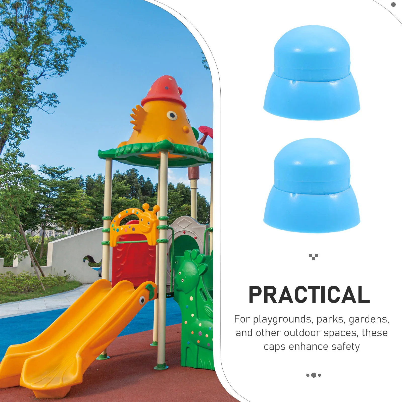 10 قطعة غطاء الجوز لمعدات الملعب حماية موثوقة تقليل الإصابات تصميم سلس المظهر المهني #3