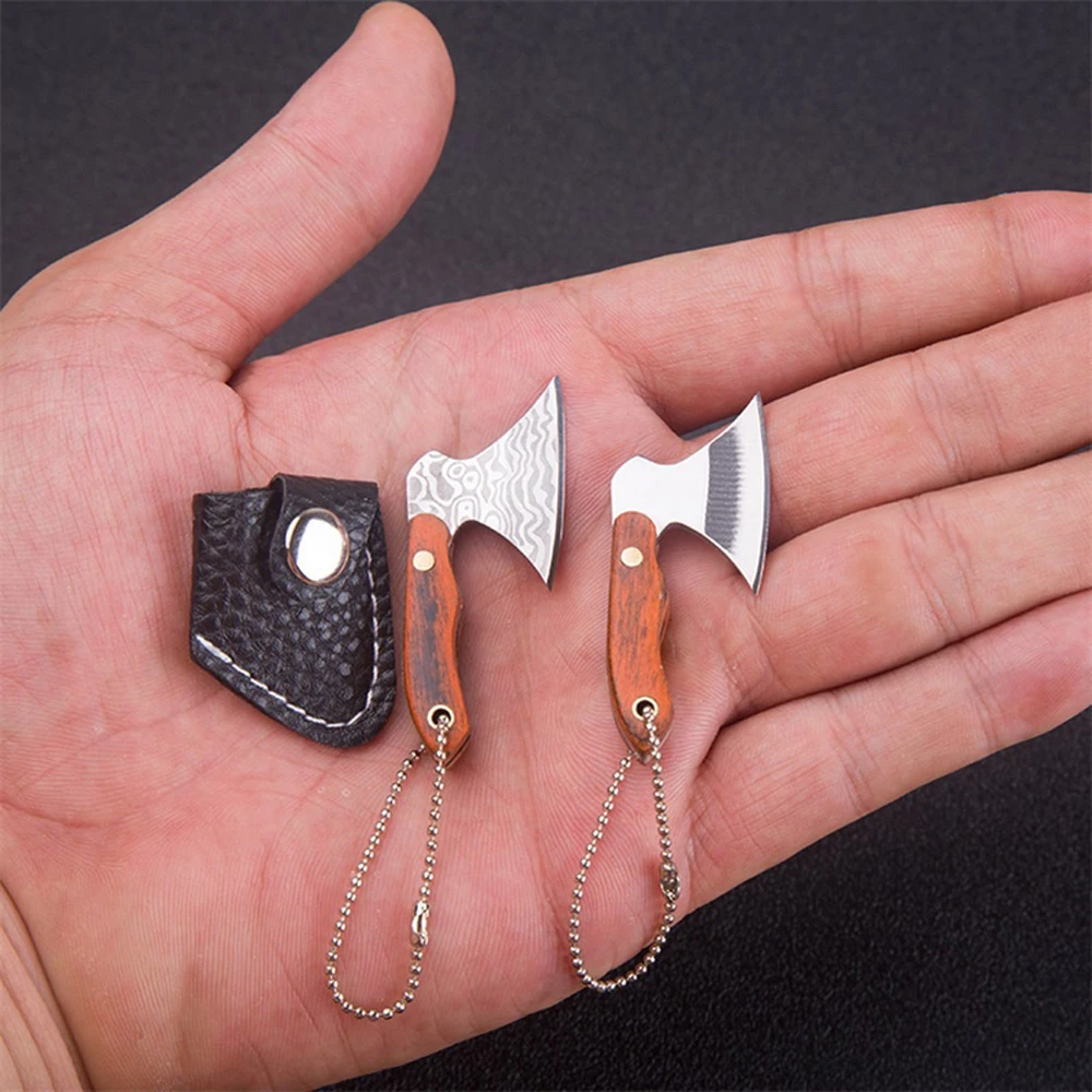 Mini Ax Knife Keychain Parcel Opening Tools, Sharp Mini Pocket Knife, The Best Gift for Family and Friends Camping Outdoor Tool