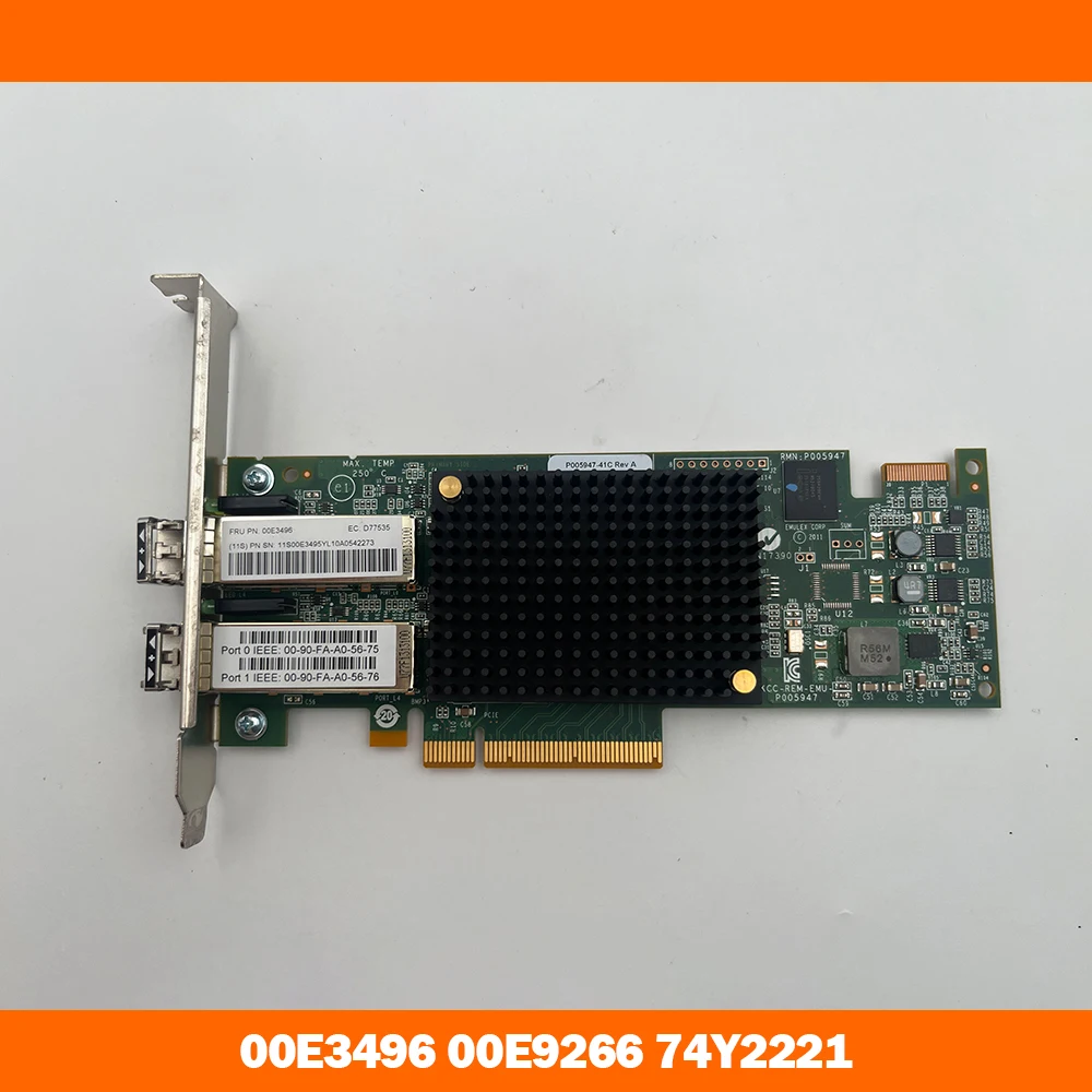 Dual Port 16G FC HBA Card 00E3496 00E9266 74Y2221 EN0A 577F P7