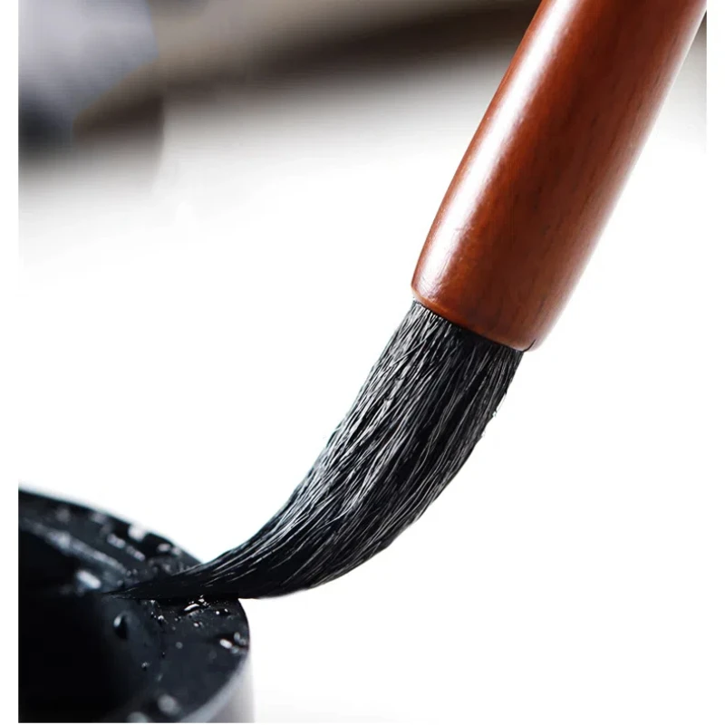 Regular Script Multiple Hair Calligraphy Brush Weasel Woolen Hair Running Official Seal Cursive Script Brush Calligraphy Exam