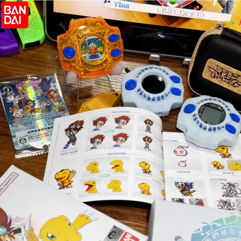 New Original Bandai Digimon Adventure Machine Dx Set 25th Anniversary Color Edition Eight God Tai Edition Orange Collection Gift