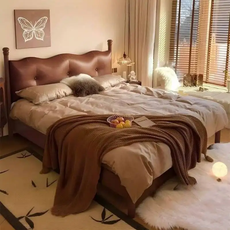 

Brown Designs European Double Bed Cheap Normal Storage Adults European Double Bed Modern Wooden Cama Matrimonial Furniture