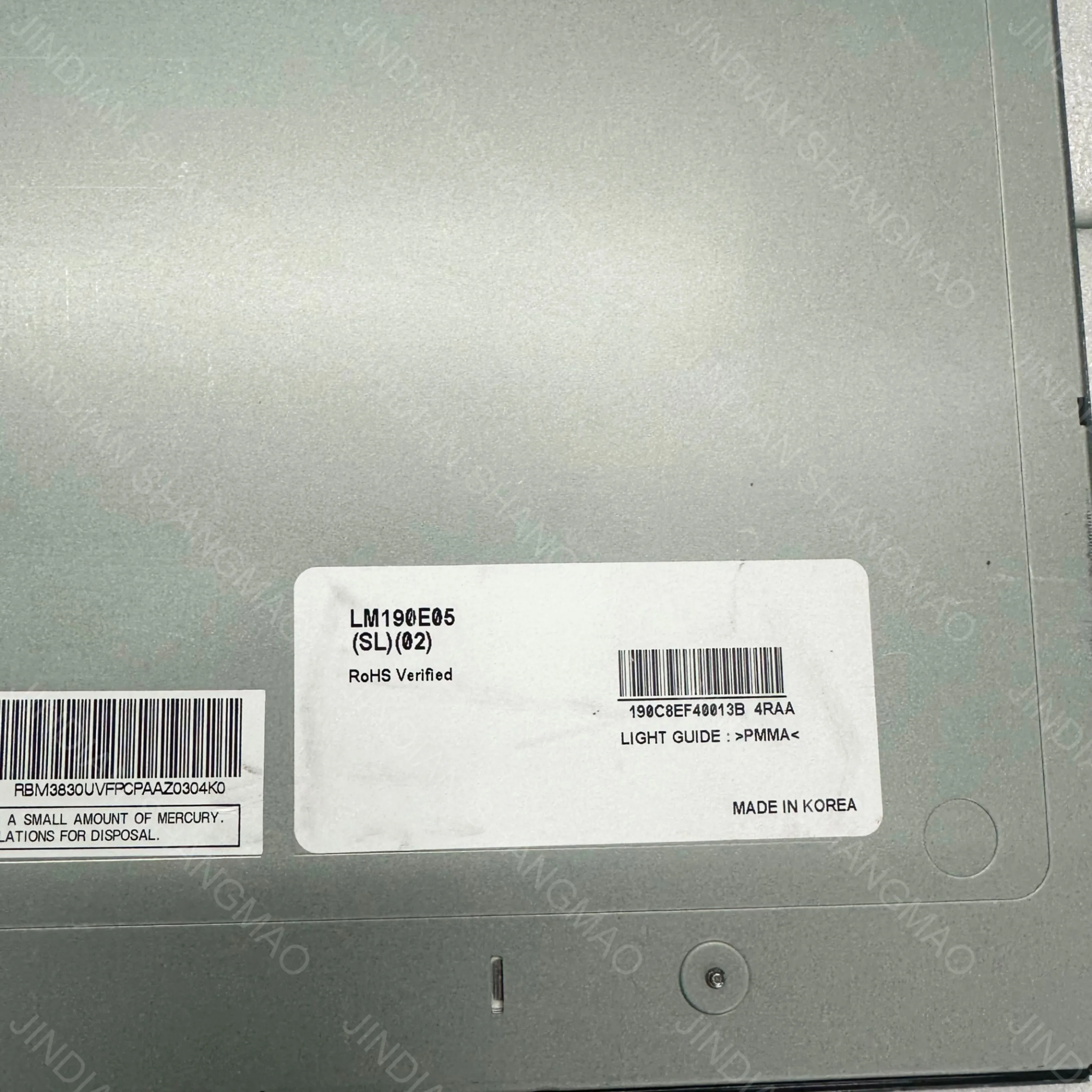 LM190E05-SL01 LM190E05-SL02 LM190E05-SL03 Original nouvel écran LCD industriel