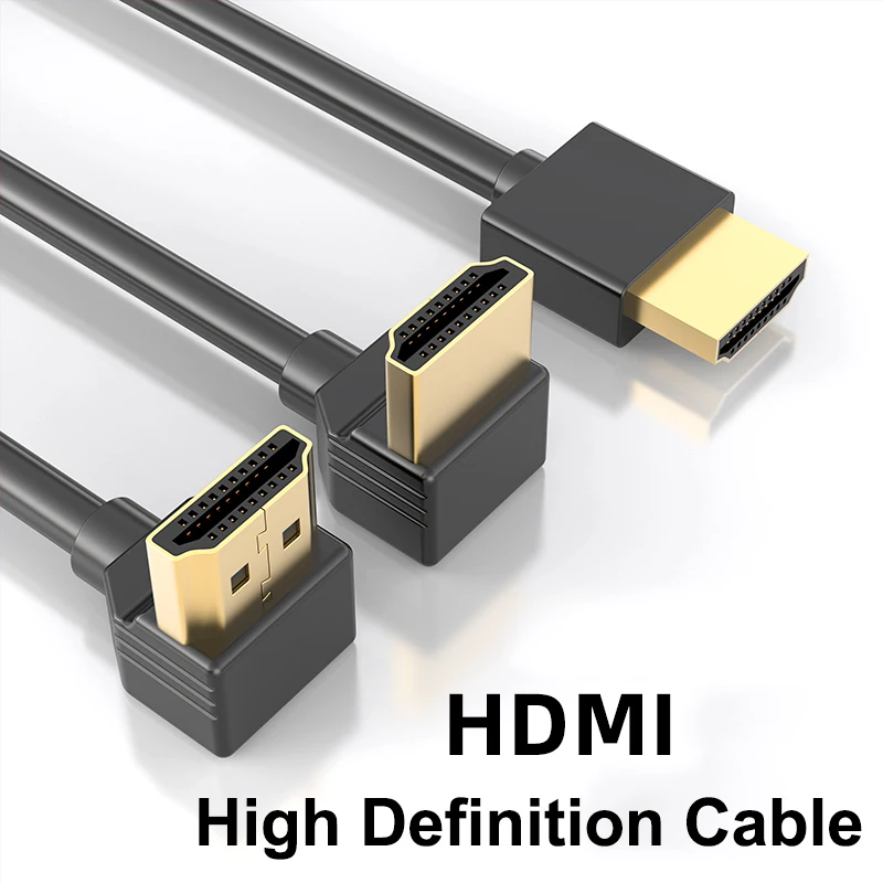 90-Grad-HDMI 2.0-Kabel – Graphen, verbessert für platzsparende Installationen | 4K-, 3D- und Aux-Kabel mit hoher Bildwiederholfrequenz, HDMI-Kabel – Detail 8