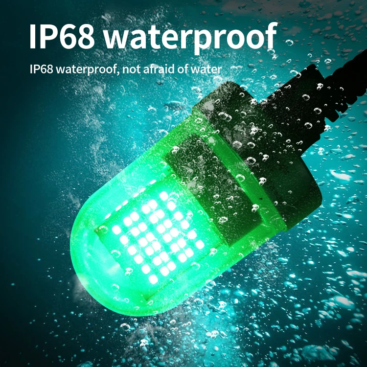 Hot Sale IP68 Waterproof LED Under Water Lights 12V 90W Lure Fishing Light