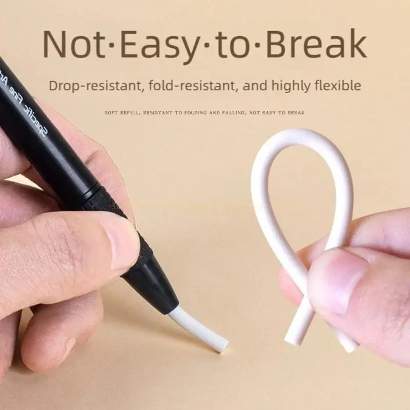 

Artist Eraser Pen 3.8mm Retractable Design Includes 5 Refillable Erasers For Detailed Sketching And Schoolwork