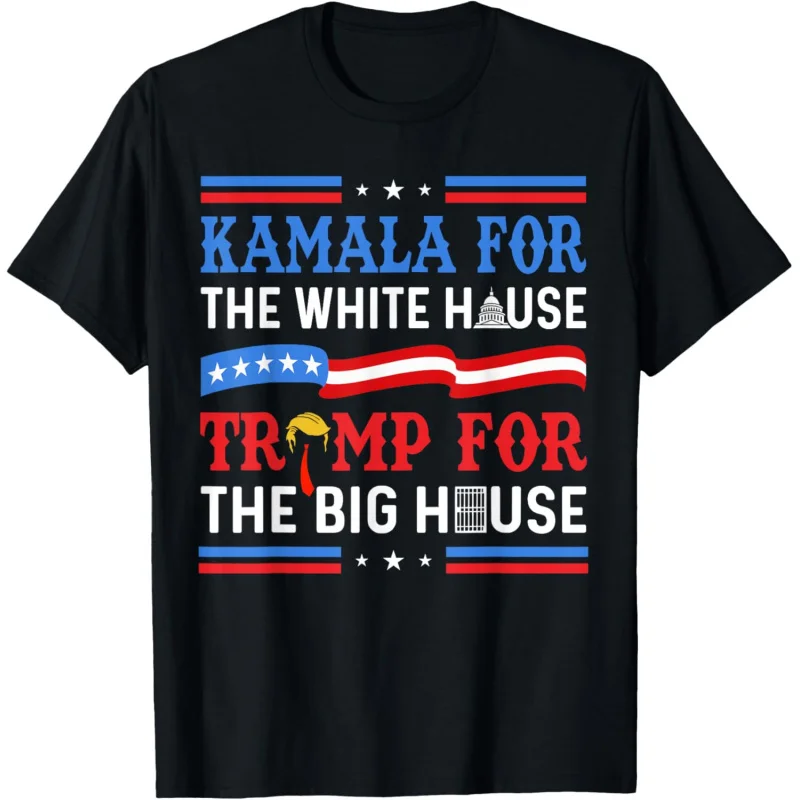 T-shirt unisexe Trump pour la grande maison, t-shirt Kamala, maison blanche, style adt