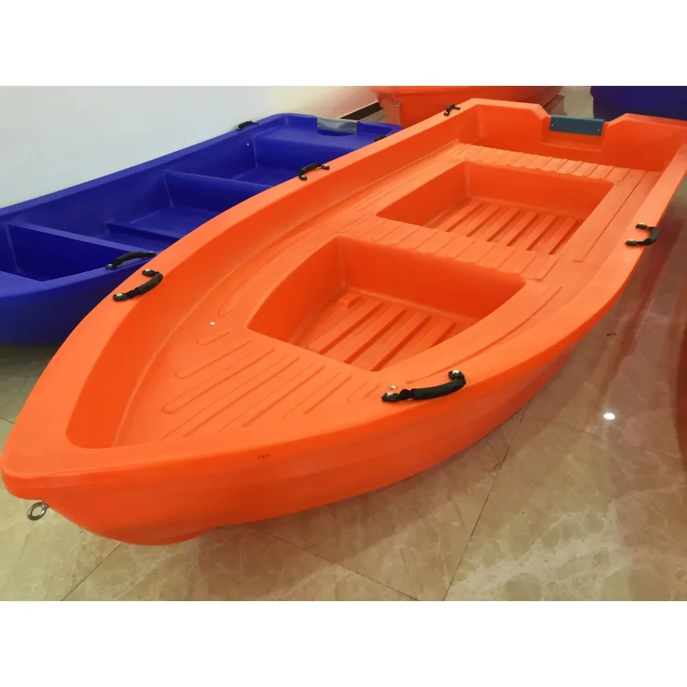 Hot-selling 8-person double-layer 4-meter hard polyethylene plastic fishing boat with outboard engine