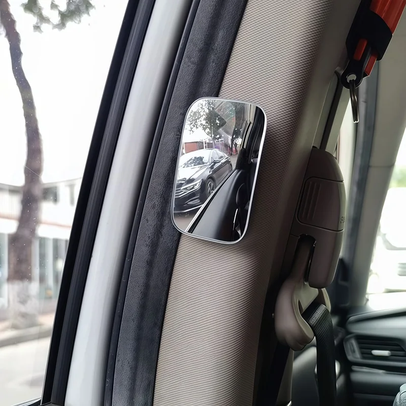 2 Pcs Rearview Mirror for Back Passenger HD Glass Wide Angle Convex Mirror Adjustable Car Blind Spot Rear View Mirror