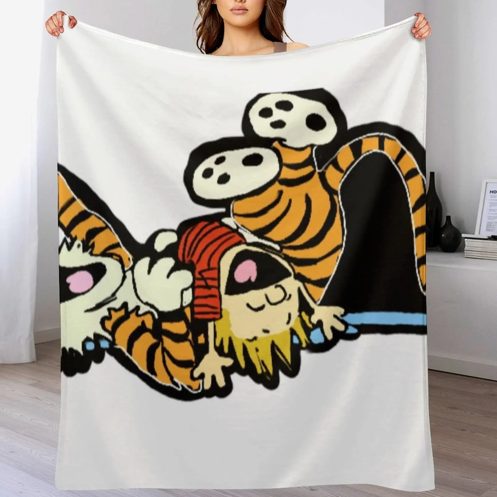 

Calvin and hobbs Throw Blanket Fluffy Cozy Throw Blanket for Home Decor