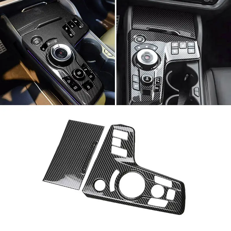 

2pcs Car Gear Knob Panel Cover For KIA Sportage NQ5 2022 2023 2024 Center Console ABS Sticker Decoration Trims Accessories