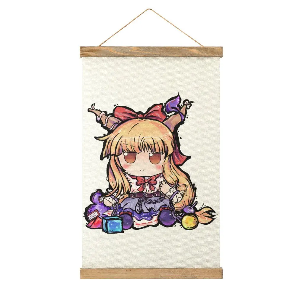 

Горячая Распродажа Suika Ibuki Fumo Touhou для продажи, холст, подвесная картина, украшение для стен, Шуточный бар Подвесные картины с рисунком