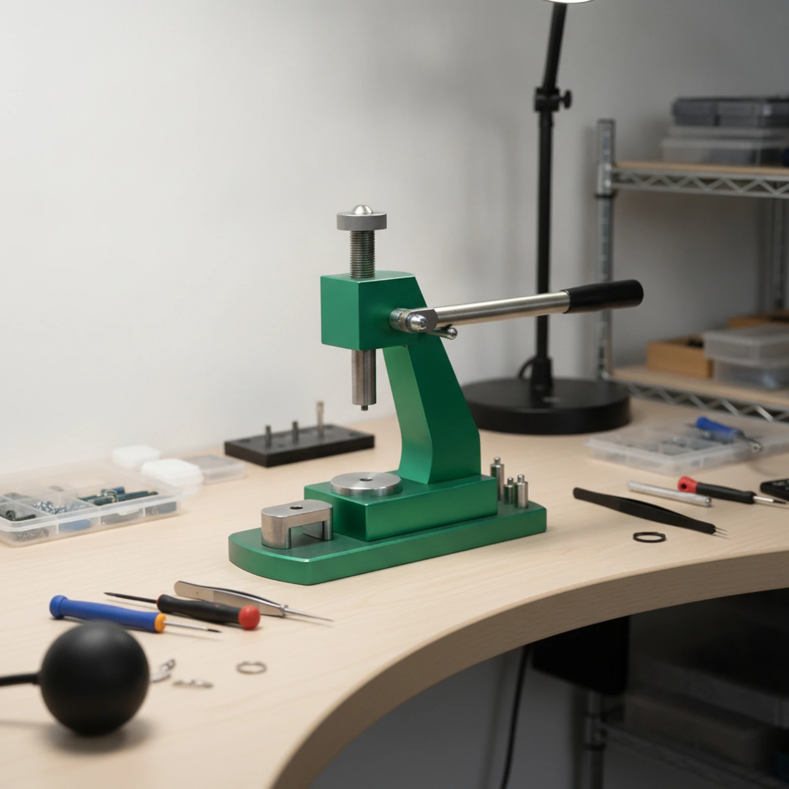 Watch Case Press Lever-Control Watch Back Closer Tool Heavy-Duty Sturdy for Watchmakers, Workbench