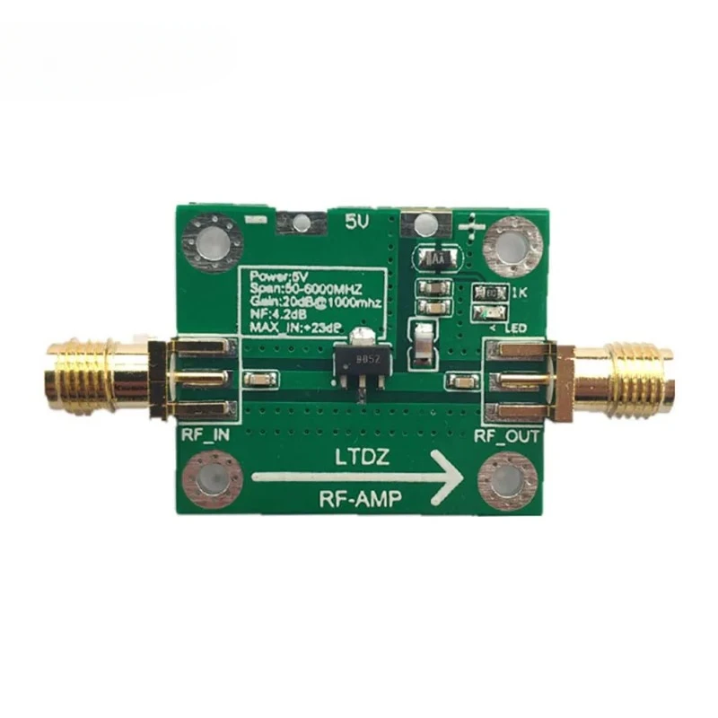 

F Power Amplifier Board Transmitter Circuit Board Amplifier Module 20dB Gain 50M-6000Mhz SBB5089