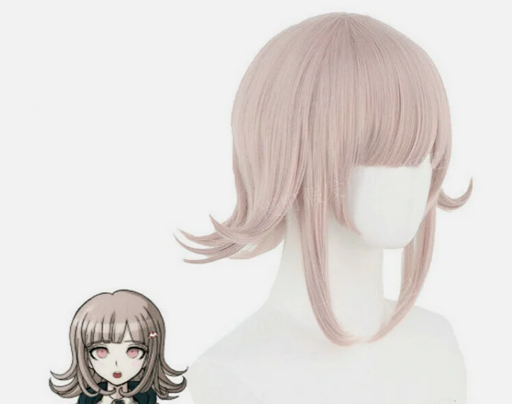 Danganronpa 2 Dangan Ronpa Chiaki Nanami Cosplay Hair Wigs Straight Short Wig