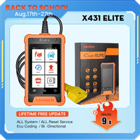 LAUNCH X431 Elite Car Full System Diagnostic Tools Auto OBD OBD2 Scanner Active Test ECU Coding Multilingual Free Update Online
