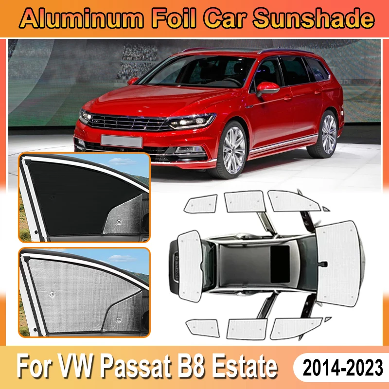 

For Volkswagen VW Passat B8 Estate Accessories 2015 2014-2023 Car Aluminum Foil Windshield SunShade Cover Heat Shield Accesorios