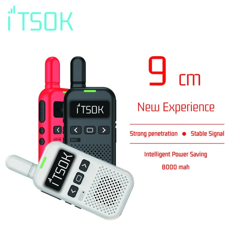 Type-c Charging UHF Gifts Colorful Fuselage Two Way Radio Long Range Tablet Walkie-Talkie Mini Toys For Kids Boys Girls