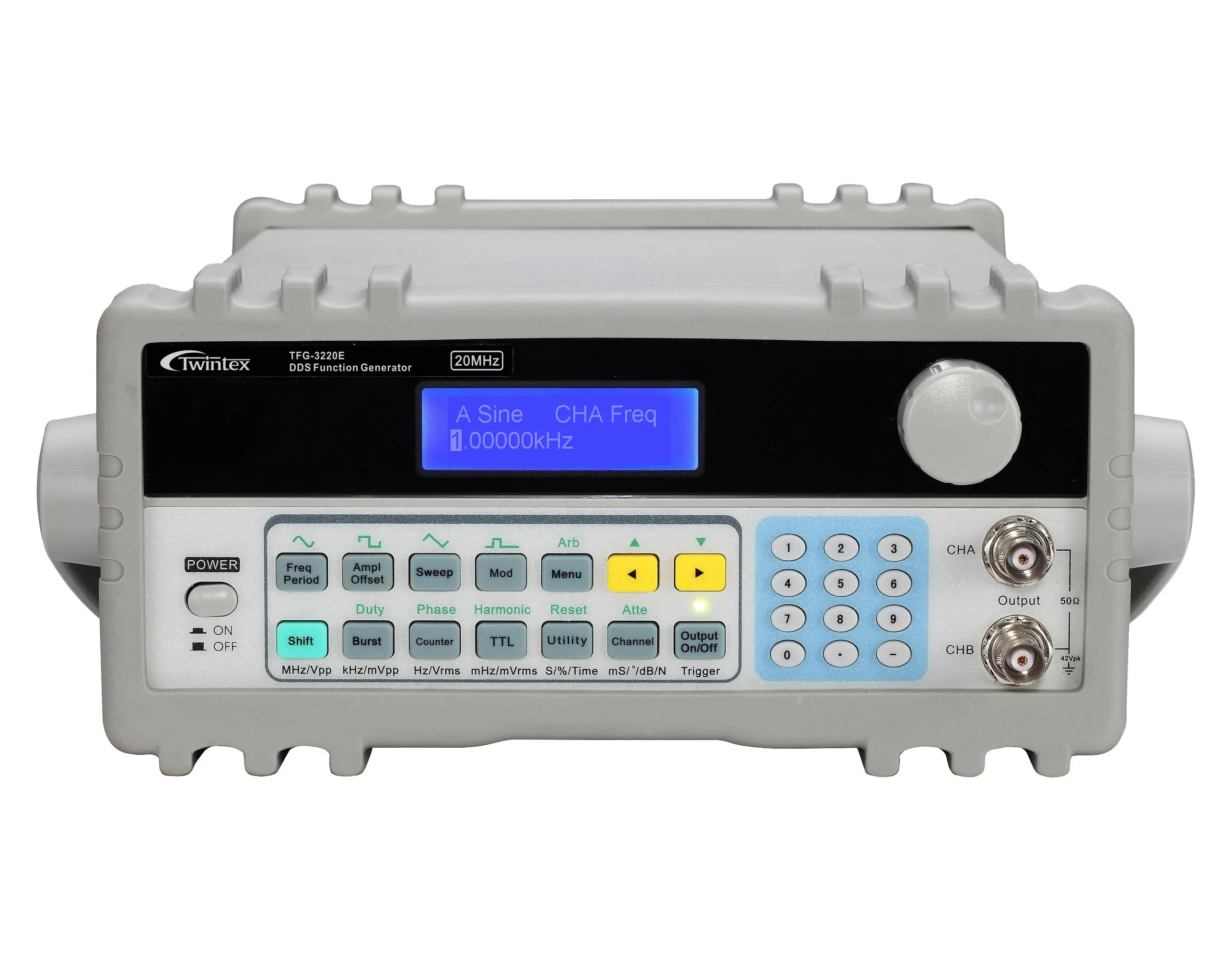 Twintex School Student Use Sine Triangle Arbitrary 2 Channel Square Wave 20MHz Function Generator