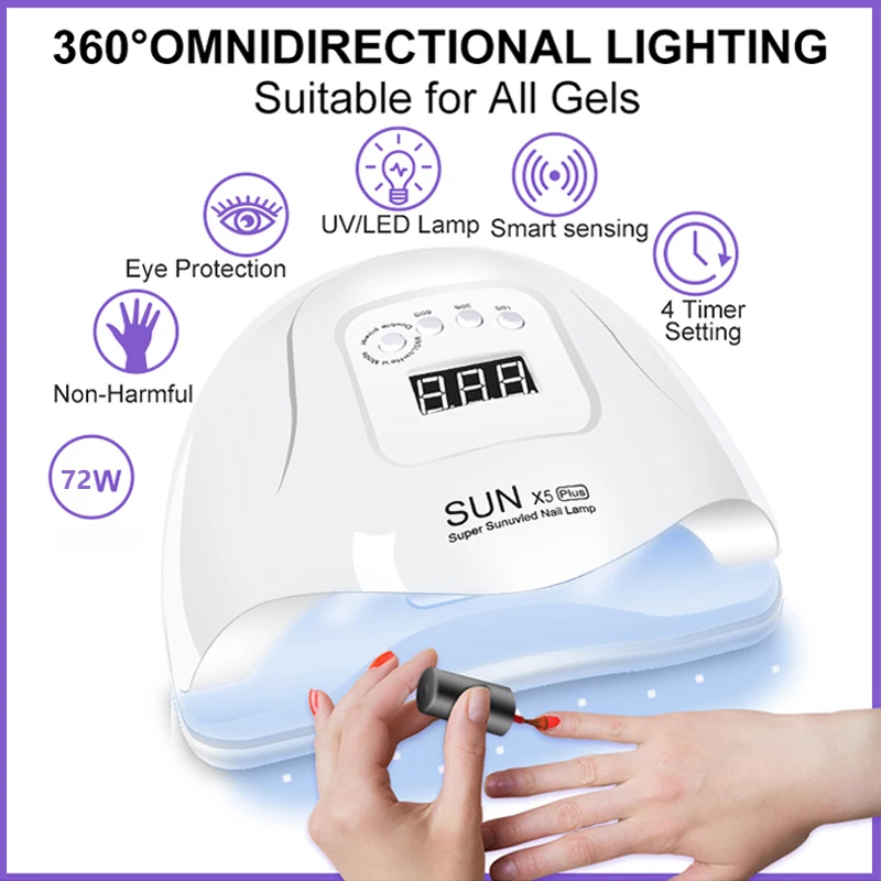 Professional Nail Dryer 36 LEDS UV Manicure Lamp for Nails Gel Polish Drying Light With Timer Auto Sensor Equipment Salon Tools