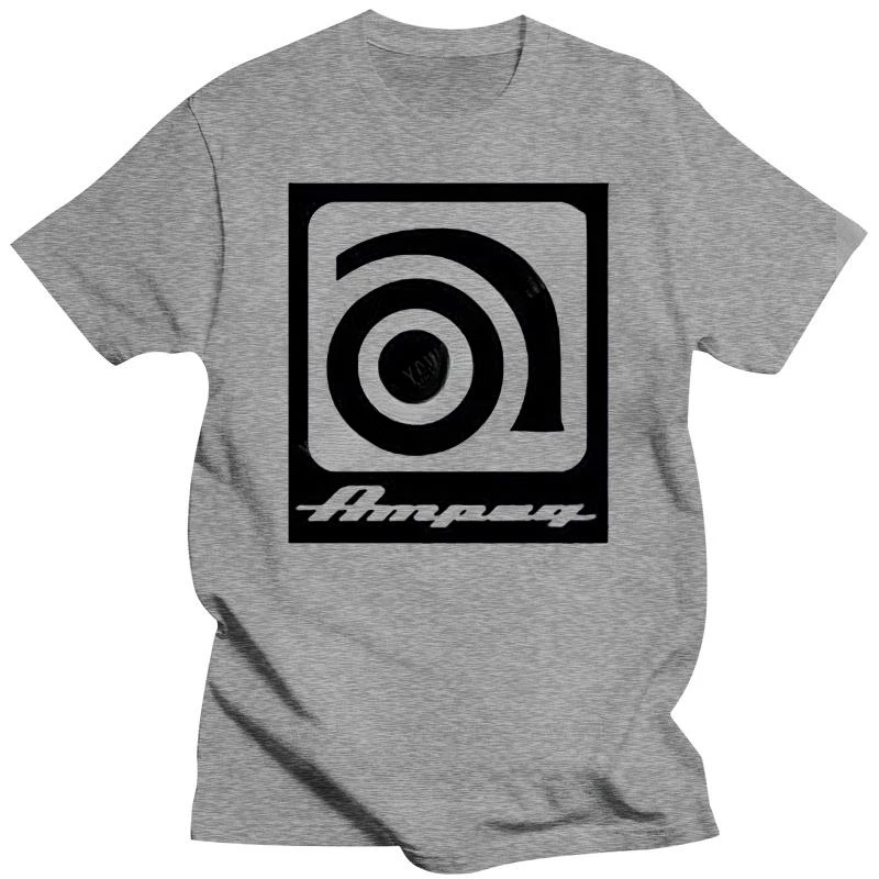 Arrival  Short Sleeve T-shirts Ampeg Amp Bass Amplifier Guitar Music Logo Fashion unisex Prints Cotton Tops Black men tshirt